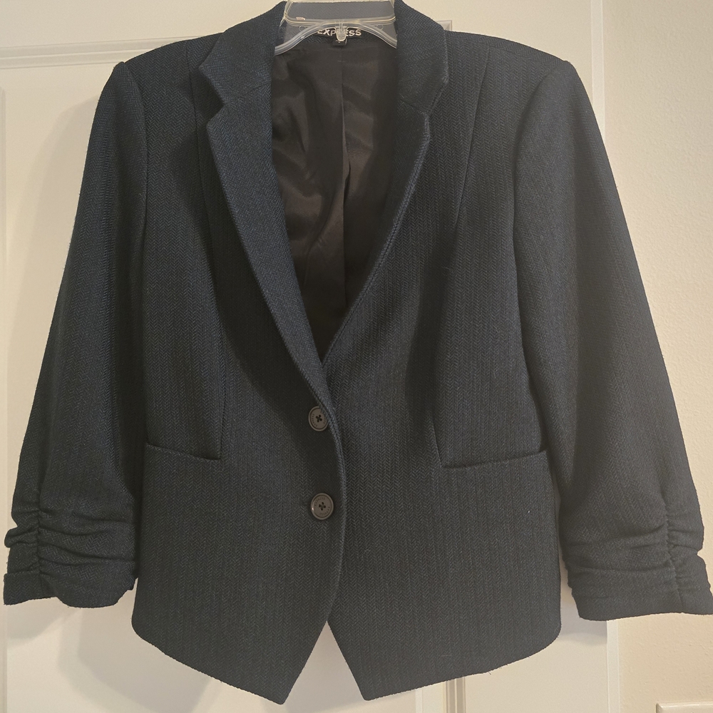 Express Blue Gray Women's Blazer